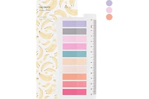 ‎ORDINATE Ordinate 200 Stück Haftstreifen, Transparente Haftnotizen, sticky notes, Index Tabs klebezettel, Beschreibbare Haftmarker pastell,stationary supplies,Bücher zubehör, marker(D - 200 Stück Carousel)