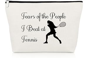 GEVODY Tennis Player Gifts for Girls Tennis Themed Gift Makeup Bag Inspirational Gift for Tennis Lovers Funny Friendship Gift Best Friend Besties Graduation Thank You Gifts for Tennis Player Cosmetic Pouch