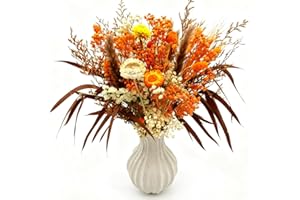 CAwished Dried Flowers Bouquet for Fall Decor Natural Dried Flowewrs for Home Decor Table Boho Natural Flowers Made from Real Flowers for Living Room Decor Wedding Arrangement
