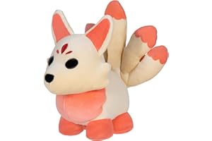 Adopt Me! Peluche de Collection de 15 cm - Kitsune - Doux et câlin - Directement inspiré du Jeu n° 1, Jouets pour Enfants