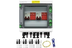 CNLonQcom Überspannungsschutz PV DC 500V 32A Trennschalter Blitzschutz 2 String 2 In 2 Out Mit IP65 Solar PV Anschlusskasten Für PV Anlage Komplettset