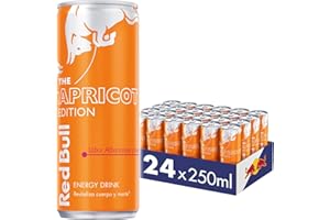 Red Bull Bebida Energética, Albaricoque y Fresa, 24 Latas de 250 ml