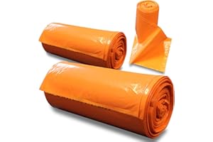 RE-GEN Biohazard Abfallbeutel für klinische Abfallsäcke (2 Rollen, 100 einzelne Beutel) Größe 71 x 99 cm, 90 Liter, 12 kg schwere Tragkraft, UN-zertifiziert