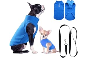 HUIFENGJIE Abrigo Perro Mediano, Ropa Perro, Jersey Perro Mediano, Ropa para Perros Mediano, Chaqueta Perro, Jersey para Perros Suave y Cálido, para Perro Mediano y Pequeño(Azul,L)