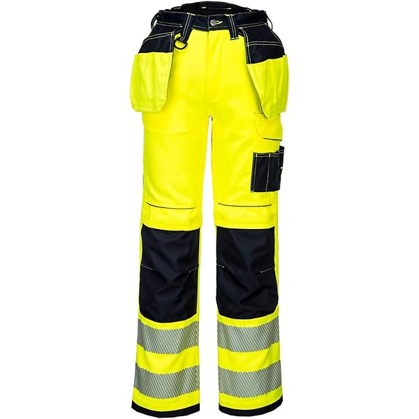 Pantalon pw3 hi-vis work de travail Orange/Bleu Portwest - Achat vente