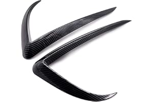 ‎TESVOLUTION Tesvolution® Nebelscheinwerfer Abdeckungen in Carbonoptik Tesla Model 3 2021 + 2022 + 2023- Augenbrauen für Scheinwerfer Tuning Zubehör