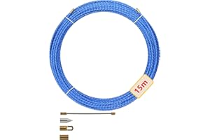 INSTALPLACE Anguila BRICO - Passacavi intercambiabili con accessori, diametro 6 mm, 15 m