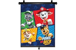 SEVEN POLSKA PAW Patrol Boys Auto UV & Sonnenschutz – ausziehbares Rollo, Schattenspender, 1 STK.