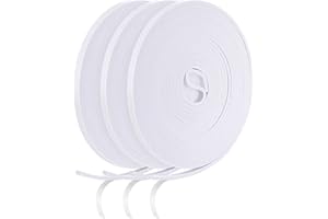 SUMIND 15 m Foam Weather Strips Tape Seal Strips Door Window Draught Excluder EVA Tape Self Adhesive Weatherstrips for Seal Sound Wind Noise Proof (White)