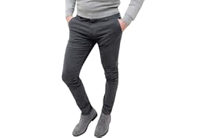 Evoga Pantaloni Casual Uomo Invernali Slim Fit Eleganti Chinos