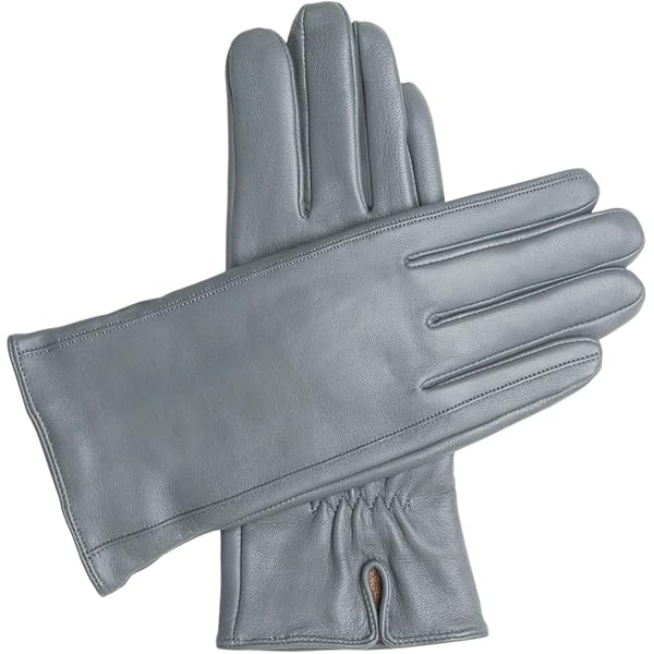 GSG SINCE 1998 Dames lederen rijhandschoenen – Chrome-vrij schapenvacht, touchscreen-compatibel, warme winterhandschoenen met wol of fleece voering W24005, S