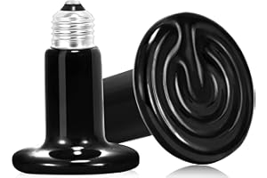 NEPTONION 2er-Pack Keramik-Wärmestrahler – 150 W Reptilien-Wärmelampe, keine Glühlampe, zuverlässige und sichere Wärmelampe für Reptilien und Amphibien