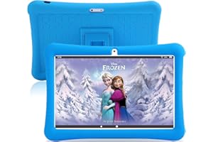 niuniutab Tablette Enfants 10 Pouces, RAM 4 Go/64 Go, Certifiée Google, Android 11, WiFi, Contrôle Parental, Espace Enfants, avec étui Antichoc (Bleu)