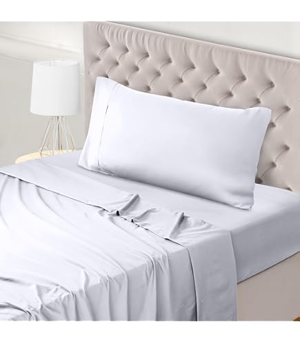 Completo Lenzuola In 100% Cotone Percalle Made In Italy Tinta Unita Vari Colori Matrimoniale Grigio 90309701