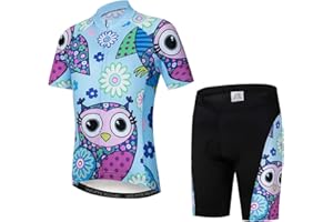 Weimostar Ciclismo Jersey Shorts Set Completo Imbottito Bambino Bicicletta Top Shirt Mountain Bike Equitazione
