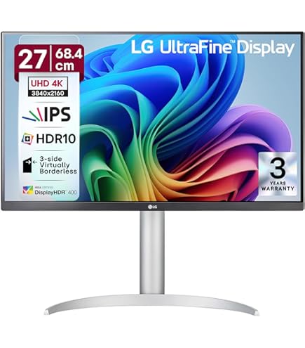 LG 27 inch(68.4cm) Ultrafine Ergo 4K-UHD(3840 x 2160) Pixels IPS
