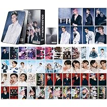 TuYines ATEEZ Photocards, 55 pièces Ateez Photocards, Kpop Ateez LomoCards, Kpop Indispensable pour les fans (B