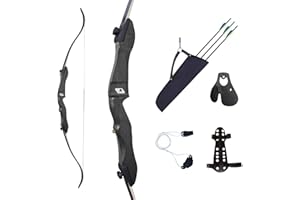 FRANKS-CASTLE Bogenset Einsteigerset Recurvebogen Ragim Matrix mit Zubehör und Carbonpfeilen