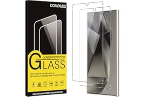 Coiwxmoi Szkło hartowane do Samsung Galaxy S24 Ultra 2 sztuki Twardość 9H Anti-scratch Anti-Fingerprint, Ultra przezroczysta folia bez pęcherzyków osłona ekranu do Galaxy S24 Ultra