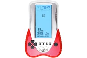 HLF New Brick Console de Jeu Grand écran rétroéclairage Bleu la luminosité Peut être ajustée Jeu construit en 23 Compatible avec Les Piles au Lithium et Les Piles AAA Peut Brancher Un Casque (Rouge)