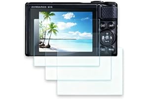 iDaPro [3 szt. SX730 / SX740 osłona ekranu do aparatu Canon PowerShot SX730 HS/SX740 HS, szkło hartowane, twardość 9H, odporne na zarysowania, odporne na pęcherzyki powietrza, łatwa instalacja