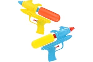 I LOVE FANCY DRESS Water Gun Summer Pistol for Kids – Small Water Gun 7" x 4" / 19cm x 11cm - Water Shooter Swimming Pool Blaster Kids Water Shooter for Summer - Swimming Pool Beach Party Water Pistols (Pack of 2)