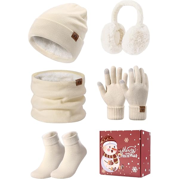 UMIPUBO Mütze Schal Handschuhe Damen Winter Set Wi Produktbild-Vorschau 8