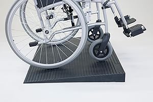 The Ramp People 4cm Rubber Threshold Wheelchair Scooter Kerb Ramp (40mm high x 400mm long x 1000mm wide 8.10kg)