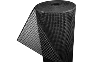 ‎FLORADE Florade® Premium Maulwurfgitter | Schwarz | 270g/m² | Effektiver Schutz für den Garten | Robust, langlebig, leicht anzuwenden | Maulwurfshügel verhindern | Breite: 0,6m / Länge: 20m