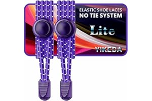 YIKEDA No Tie Elastic Laces 120CM Elastic Shoe Laces No Tie Elastic Shoelace Lock System Suitable for Kids Adults Elderly Disabled…