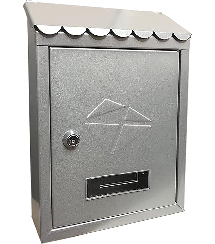 Cassetta Della Posta In Lamiera - Nero - 20x6x30 Cm - Design Essenziale