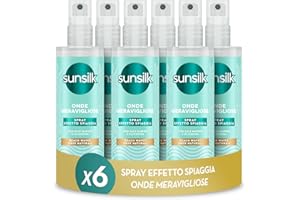 Sunsilk, Spray Onde Meravigliose, Spray al Sale Marino per Capelli Mossi, con Glicerina Idratante, Styling per un Effetto Beach Waves, Rimozione del Crespo e Texture Naturale, 150ml