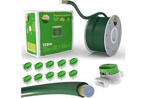 150m Begrenzungskabel + 10 Kabelverbinder für Mähroboter Rasenmäher Rasenroboter Zubehör Set Begrenzungsdraht für Suchkabel - kompatibel mit Gardena/Bosch/Husqvarna/Worx/Honda/ROBOMOW/iMow