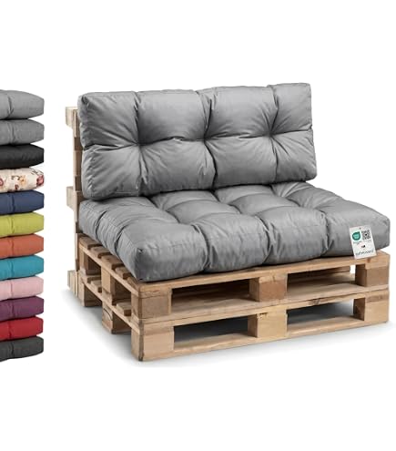 Cuscino per pallet in poliestere 120x60 cm verde | Maisons du Monde