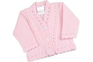 BabyPrem Premature Baby Cardigan Jacket Boy Girl Buttons V-Neck Long Sleeve Soft Knitted 3-8lb