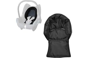 Aveanit Réducteur Universel Pour Siège Auto Maxi Cosi, Bassinet, Poussette - Maxi Cosi Coussin Appui-tête Pour Siège - Auto Réducteur de Siège Auto Cabriofix Citi NewBorn - Imperméable - Noir