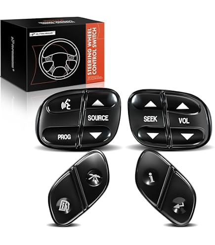 4x Steering Wheel Switch Buttons For 03-07 Chevy Silverado GMC Sierra Hummer H2