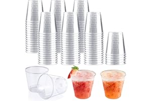 GAROMIA 100 Verres à Shot en Plastique, 3cl/30ml Shooter Plastique Gobelet Plastique Réutilisables Verres à Liqueur Transparent Verrines Plastique pour Anniversaires Barbecue Mariages Fêtes