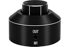 KGUSS Mini regulator głośności, wzmacniacz HiFi 3,5 mm, przełącznik mini pokrętła regulacji głośności, regulator audio do komputera, telefonu komórkowego głośnika