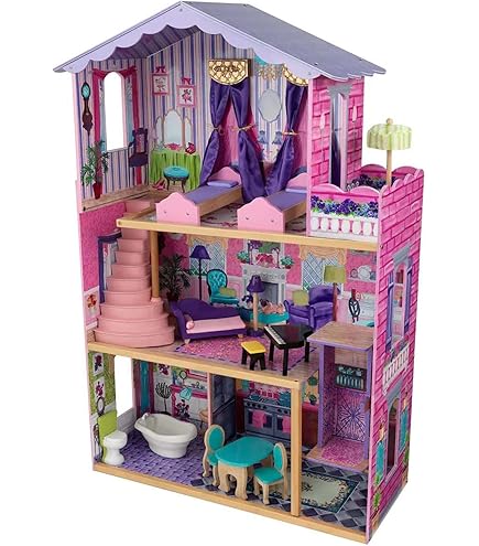 Purple Barbie House With Elevator Barbie Folding Victorian Dream