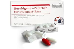 Ligakakao Stuttgart Fanartikel BERUHIGUNGS-ZÄPFCHEN® für Stuttgart Fans Geschenk Stuttgart Männer Geschenke Fußball Verein Geburtstag Wichteln Weihnachten