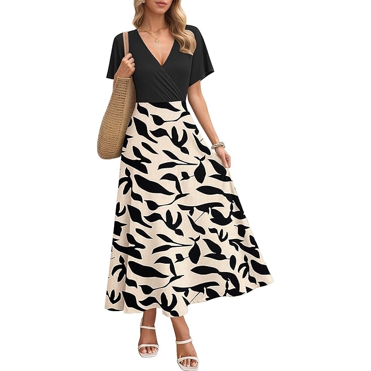 GRECERELLE Womens Retro Elegant A Line Work Dress Slim Fit Formal Office To Evening Dresses With Soft Stretch