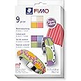 STAEDTLER 8023 C8-1P FIMO Soft Oven-Hardening Polymer Modelling Clay - Assorted Trend Colours (Pack of 12 x 25g Half Blocks & 1 Bangle)