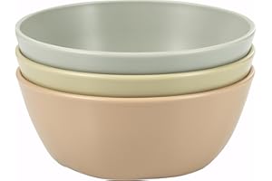 Tiny Twinkle Geschirr 3er-Pack Geschirr-Set - BPA-freie Tassen, Teller und Schüsseln Sets für Kinder und Kleinkinder - Polypropylen Kunststoff-Geschirr-Set