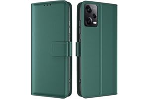 TQIAHF Coque pour Xiaomi Redmi Note 12 Pro 5G / Poco X5 Pro 5G Coque Etui avec Porte Carte à Rabat Clapet Portefeuille Cuir Pochette Antichoc Flip Case Étui Cover Housse Protection Coque,Vert Foncé