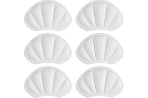 Kronwahl Lot de 3 paires de protège-talons, coussinets de talon pour chaussures, semelles de talon, protections de talon autocollantes antidérapantes pour un confort optimal (blanc)