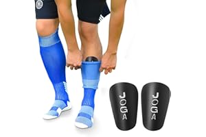 Joga Mini Shin Guards for Soccer Players Ultra Compact Lightweight Youth Shin Pads for Protection Small Guard for Soccer Athletes Football Pads for men Women Kids