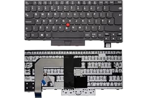 AJPARTS UK New Keyboard Replacement For Lenovo Thinkpad T480 Compatible PN: 01HX447 01HX487 01AX516 01HX527 01AX598 Laptop Non-Backlit UK Layout Keyboard QWERTY Black Mouse Pointer With Frame (NON-BACKLIT)
