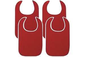 Fiyuer Babero Adulto, Baberos para Adultos Grandes, Baberos Personas Mayores, Protector de Ropa para Madre y Padre, Reutilizable, Lavable y Duradero