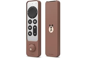 elago Smukłe etui LINE Friends kompatybilne z Apple TV 4K HD Siri Remote 3. generacji i kompatybilne z Apple TV 4K HD Siri Remote 2. generacji 2021 - smukłe, lekkie, amortyzacja wstrząsów (brązowe)